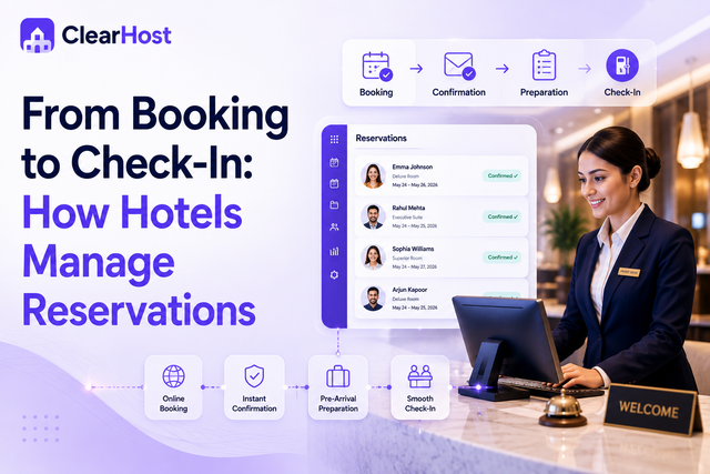 From Booking to Check-In: How Hotels Manage Reservations