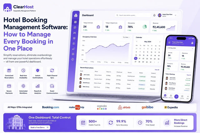 Hotel Booking Management Software: Manage Every Booking in One Place